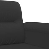  Sedežna garnitura 3-delna z blazinami črna mikrovlakna, (20926019) | Shoptok.si