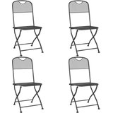  Vrtna garnitura - 5-dijelni vrtni blagovaonski set ekspandirani metal antracit - Dužina stola 60 cm 4 | shoptok.hr