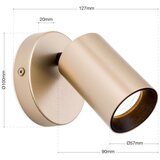 Orion Zidna reflektorska svetiljka SEAN 1xGU10/13W/230V zlatna | Eponuda.com