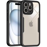Techsuit ColorVerse 360 Series obojestranski zaščitni ovitek za iPhone 14 Pro – črna | Shoptok.si