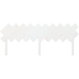 Uzglavlje za krevet Bijela 196x3x80,5 cm od masivne borovine | shoptok.hr