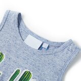  Dječja majica bez rukava plava prošarana 116 | shoptok.hr