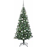  Umjetno predsvijetljeno božićno drvce Zelena 180 cm PVC i metal | Eponuda.com