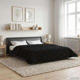  Zimska pokrivača Crna 220 x 240 cm Mikrofibra i teddy flis | shoptok.hr