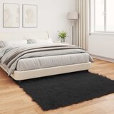  Tepih od umjetne ovčje kože TAFALLA Crna 160 x 160 cm Poliester | shoptok.hr