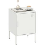 HOMCOM nočna omara jeklo 40D x 40Š x 56V cm Bel, (5000234828) Cene