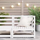  Kutna vrtna sofa bijela od masivne borovine | shoptok.hr