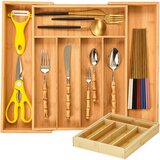  L podesivi organizator kuhinjskih umetaka za pribor za jelo od bambusa do 39 cm | shoptok.hr