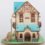 3d drvena slagalica - RETRO HOTEL