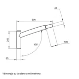 ZA SVETILJKE STUBNI 1X50 SIVI
