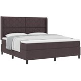  Krevet s opruga kutije Tamno smeđa 200 x 180 cm tkanina | shoptok.hr