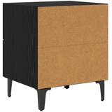 Ormarić za krevet s ladicama Crni hrast 40 x 35 x 47,5 cm | shoptok.hr