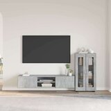  Set TV komoda s ladicama Betonski sivi Konstruirano drvo | shoptok.hr