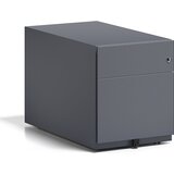 BISLEY Pomični predalnik Note™, 1 predal za obešalne mape, 1 univerzalni predal, VxŠxG 495 x 420 x 775 mm, z oprijemalno letvijo, antracitno siv | Shoptok.si