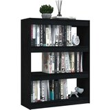 Ormarić za knjige / sobna pregrada crni 100x30x103 cm borovina | shoptok.hr