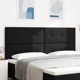 vidaXL LED Headboard Črna 100 cm Tekstil | Shoptok.si