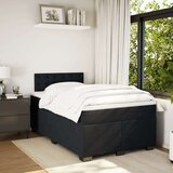  Krevet box spring s madracem crni 120 x 190 cm baršunasti | shoptok.hr