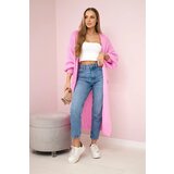 Kesi Włoski Sweater long cardigan light pink | Shoptok.si
