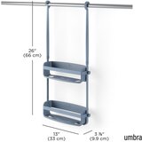 Umbra Modra plastična viseča kopalniška polica Flex – | Shoptok.si