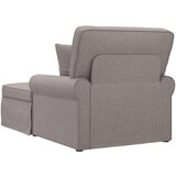  Naslonjač z krilom z blazino Taupe 91 x 157 x 91 cm blago, (5000133088) | Shoptok.si