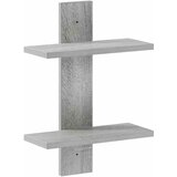  Zidna polica Siva Sonoma 30 x 13.5 x 43 cm Prerađeno drvo | shoptok.hr