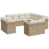  11-dijelni set vrtnih sofa od poliratana s jastucima bež | shoptok.hr