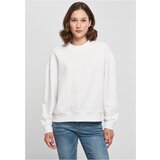 Build your Brand Ladies Oversized Crewneck white | Shoptok.si