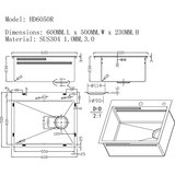 Sandonna handmade sudopera hd 6050R 600X500/230 mm crna | ePonuda.com