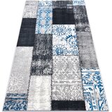 RugsX Preproge Preproga Vintage 22218053 siva / modra patchwork 133x190 cm Siva | Shoptok.si