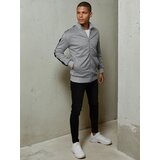 DStreet Bluza męska rozpinana jasnoszara | Shoptok.si