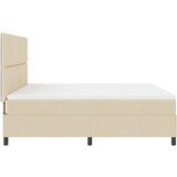 vidaXL Krevet s oprugama s madracem Bež Super King Tkanina | shoptok.hr