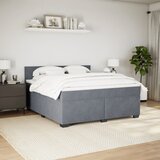  Krevet s oprugama i madracem tamnosivi 180x200 cm baršunasti | shoptok.hr