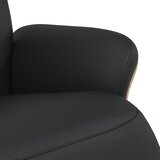  Naslonjač od umjetne kože s osloncem za noge crni | Eponuda.com