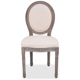  Jedilni stoli 4 kosi krem blago | Shoptok.si