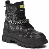 Buffalo Pohodni čevlji Aspha Rld Chain 1622311 Graffiti Black /White