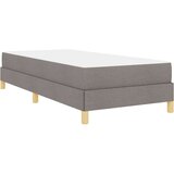 vidaXL Postelja z vzmetnico Taupe, rjava 80 x 200 cm | Shoptok.si