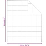  Poplun Bijelo 240 x 200 cm Perje | shoptok.hr