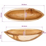  Fruit Bowl JEPARA Teak Brown 46 x 16 x 11 cm | shoptok.hr