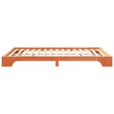  Krevetna konstrukcija Smeđa 140 x 210 cm Čvrsto borovo drvo | shoptok.hr