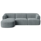 Cosmopolitan Design Tamno siva kutna garnitura od samta (s lijevim kutom/s ležaljkom) Campi – | shoptok.hr