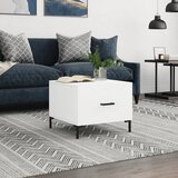  Stolić za kavu bijeli 50 x 50 x 40 cm od konstruiranog drva | shoptok.hr