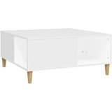 Maison Chic Klubska mizica - kavna mizica - Nizka mizica bela 80x80x36,5 cm inženirski les, (21753654) Cene
