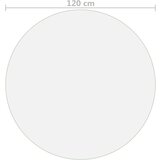vidaXL Zaštita za stol prozirna Ø 120 cm 2 mm PVC | shoptok.hr