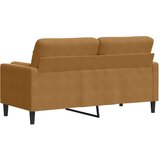  Dvosjed s ukrasnim jastucima smeđi 140 cm baršunasti | Eponuda.com