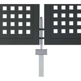 vidaXL vrtna vrata antracit 300 x 150 cm čelična | shoptok.hr