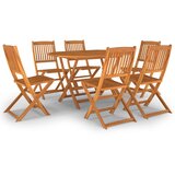  7-dijelni vrtni blagovaonski set od masivnog bagremovog drva | shoptok.hr