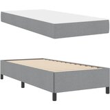  s opruga kutije Svijetlo siva 90 x 200 cm tkanina | shoptok.hr