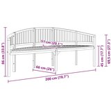  Klupa u obliku banane 200 cm od masivne tikovine | shoptok.hr