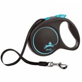 Flexi povodac Black Design L Tape 5m - Plava