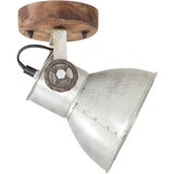  Industrijske zidne/stropne svjetiljke 2kom srebrne 20x25 cm E27 | shoptok.hr